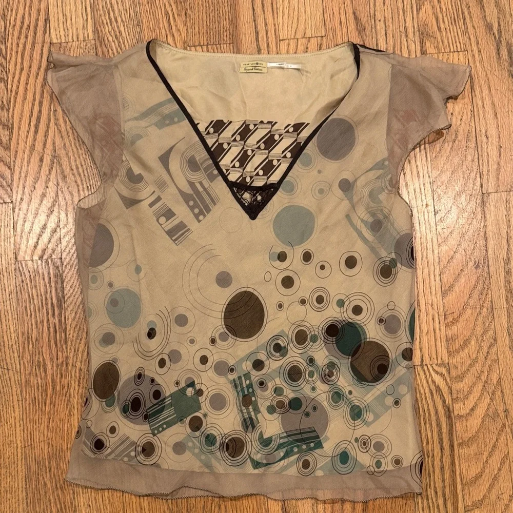 Max Studio Abstract Patterned Blouse - Picture 1 of 13